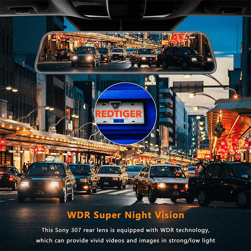 Redtiger 2.5K Waterproof WDR Rear Camera Accessories REDTIGER Dash Cam