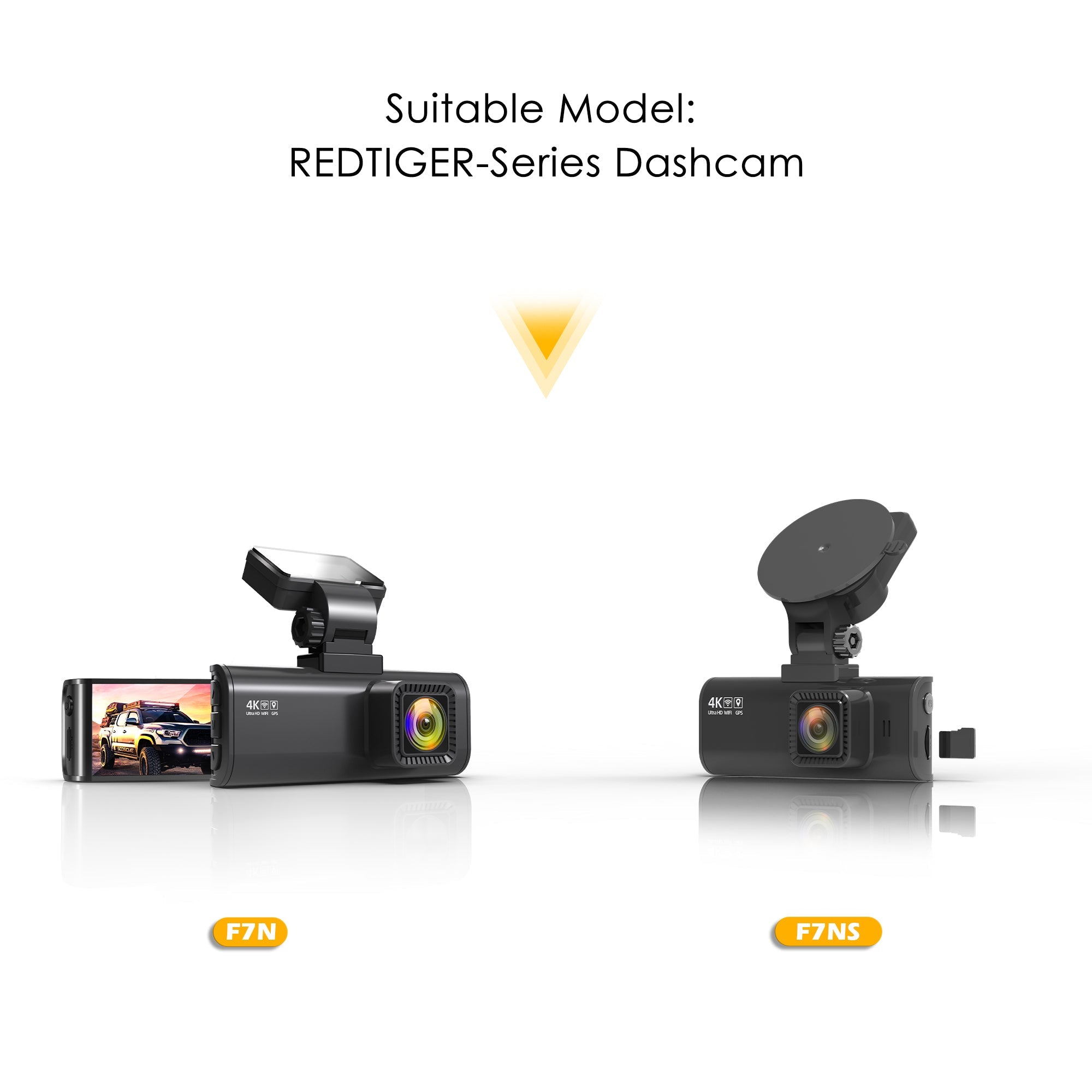 Redtiger In-Car 1080P Rear Back Up Camera For F7N/F17/F9 Accessories REDTIGER Dash Cam