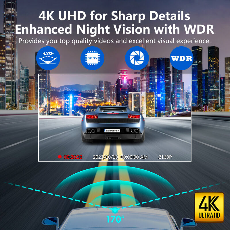 Redtiger F7NS 4K Front Car Camera Hot Sales REDTIGER Dash Cam