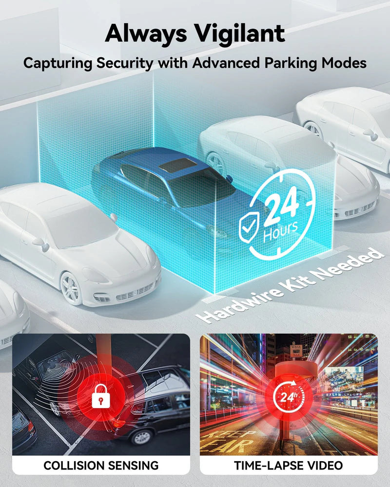 Redtiger F8 5GHz Wifi Touch Screen 4K Front Dash Cam