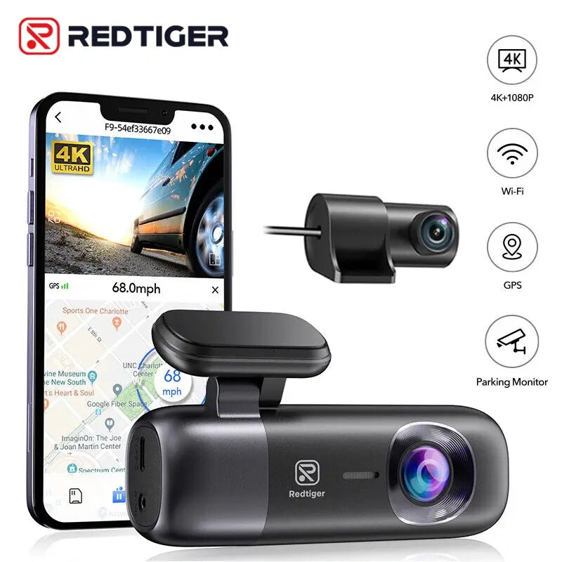 Redtiger F9 4K Dual Mini Dash Cam