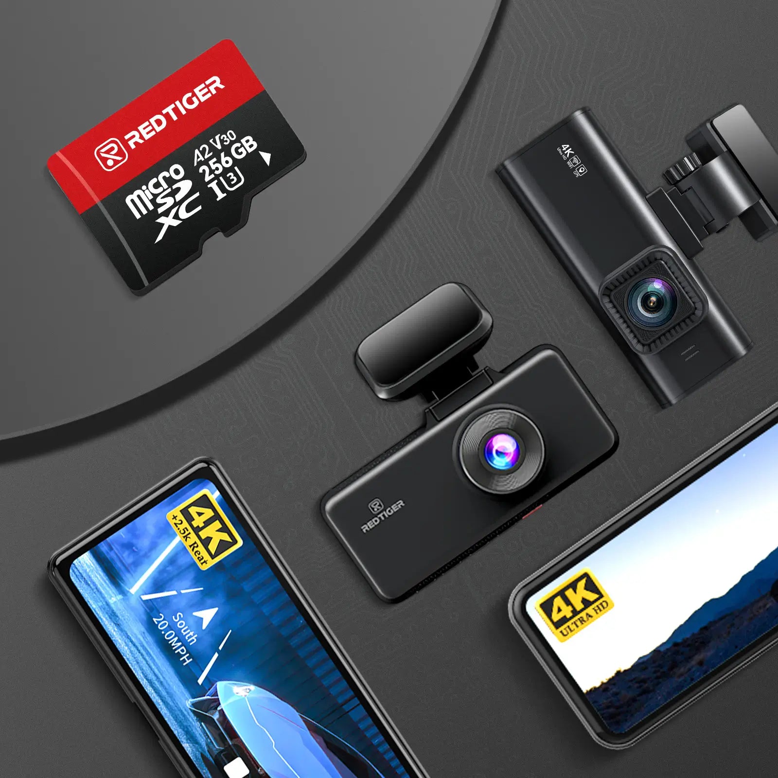 Redtiger 256GB SD Card For Dash Cam Class 10 U3